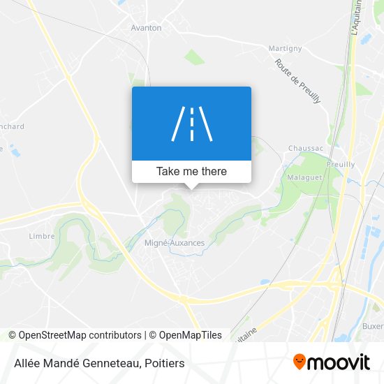 Allée Mandé Genneteau map