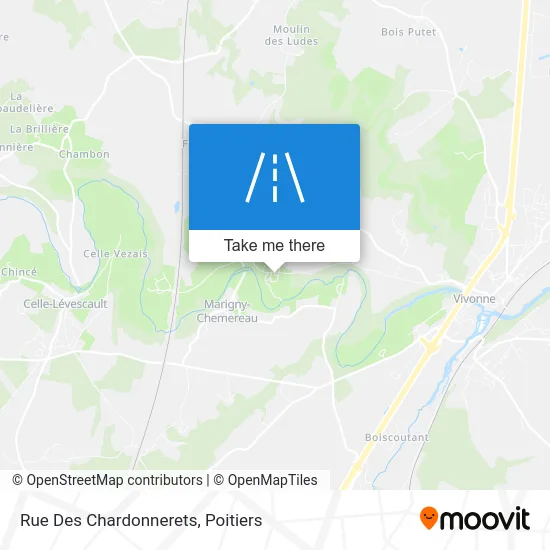 Mapa Rue Des Chardonnerets
