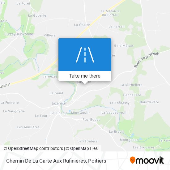 Chemin De La Carte Aux Rufinières map