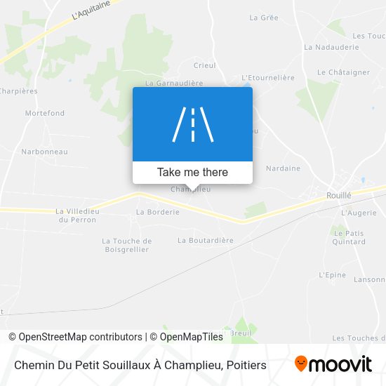 Chemin Du Petit Souillaux À Champlieu map