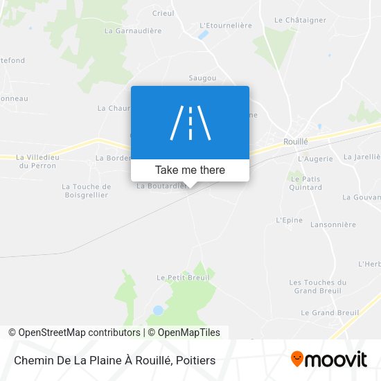 Chemin De La Plaine À Rouillé map