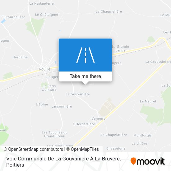 Voie Communale De La Gouvanière À La Bruyère map
