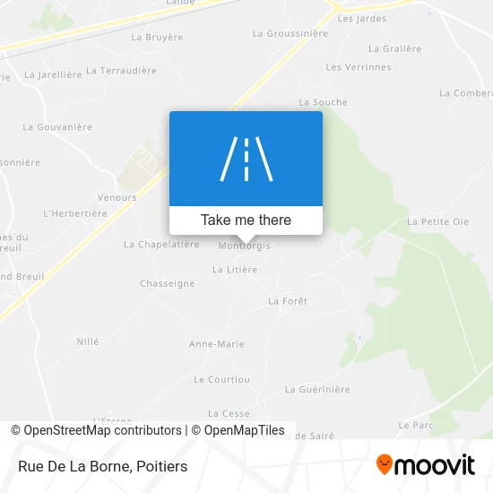 Rue De La Borne map