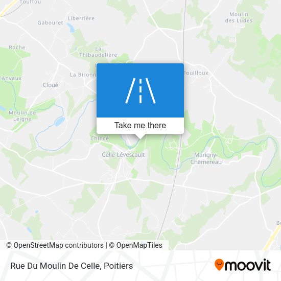 Rue Du Moulin De Celle map