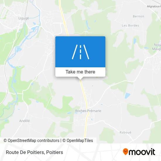 Route De Poitiers map