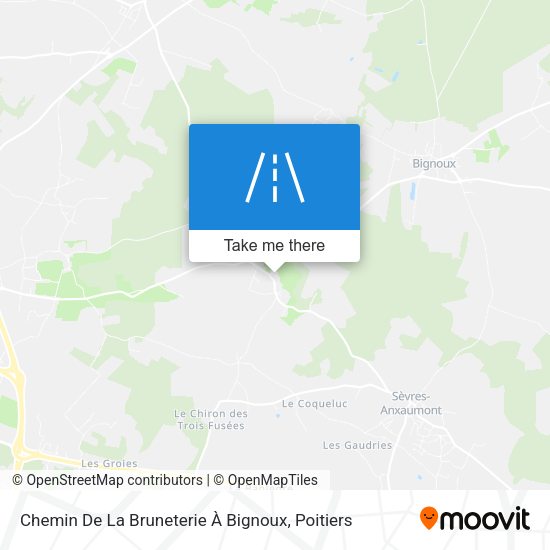 Chemin De La Bruneterie À Bignoux map