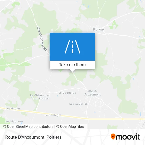 Route D'Anxaumont map