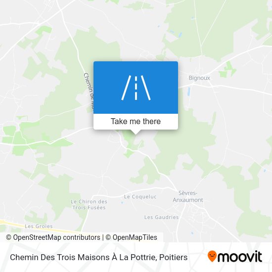 Chemin Des Trois Maisons À La Pottrie map