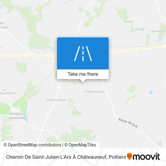 Chemin De Saint-Julien-L'Ars À Châteauneuf map