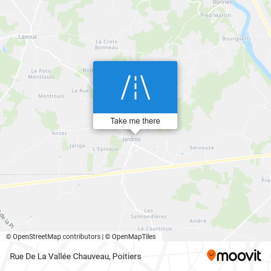 Mapa Rue De La Vallée Chauveau