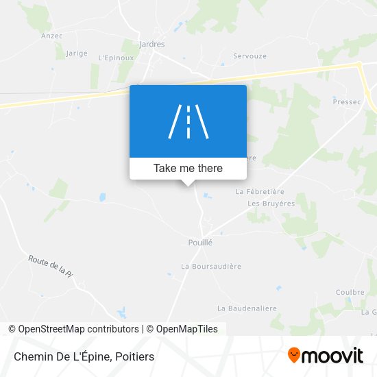 Chemin De L'Épine map