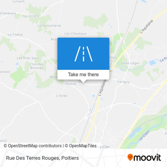 Rue Des Terres Rouges map