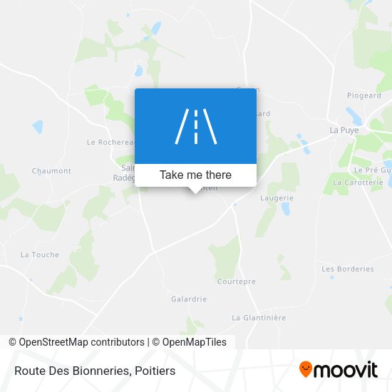Route Des Bionneries map