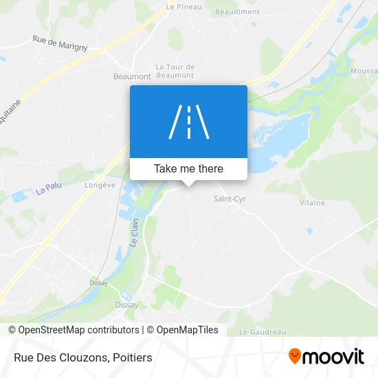 Rue Des Clouzons map