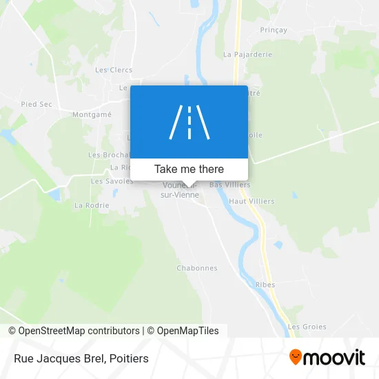 Mapa Rue Jacques Brel