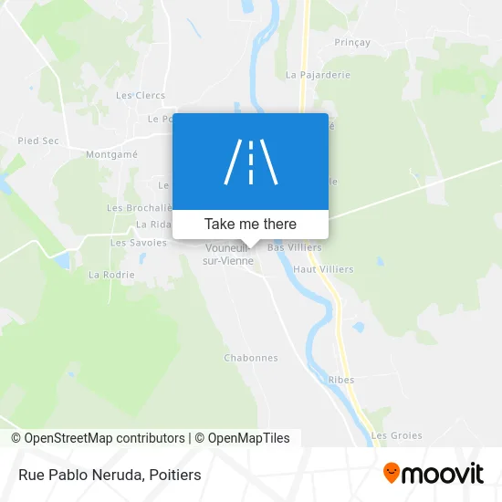 Rue Pablo Neruda map