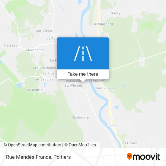 Rue Mendès-France map