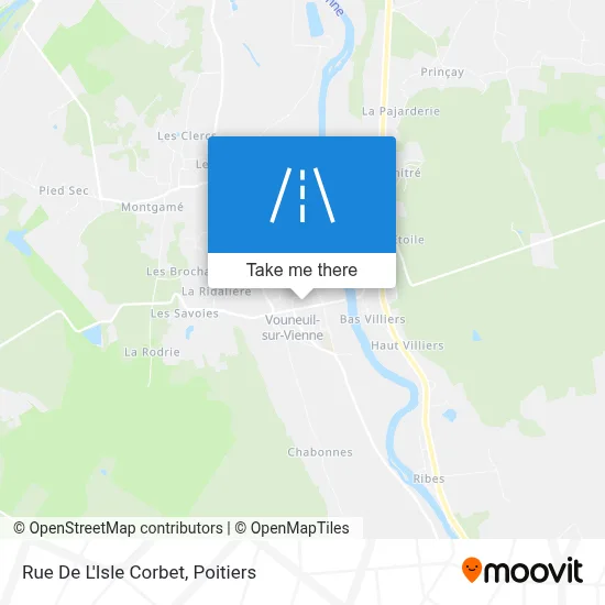 Rue De L'Isle Corbet map