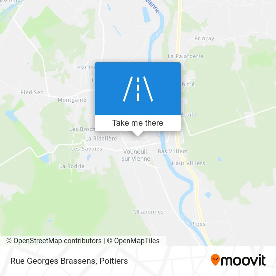 Rue Georges Brassens map