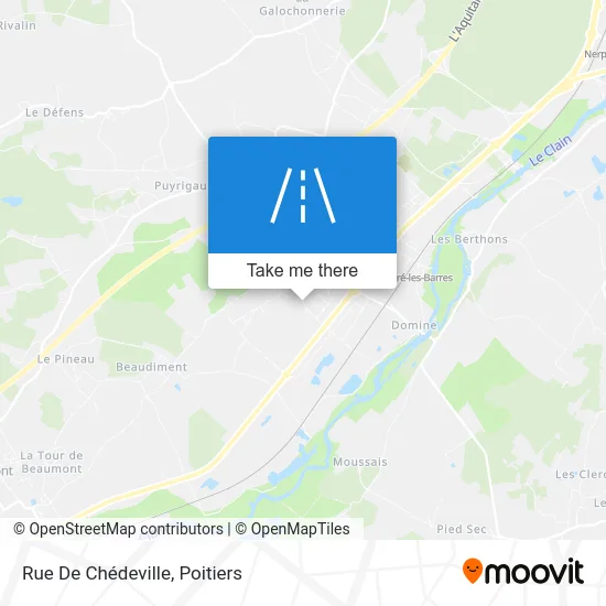 Mapa Rue De Chédeville