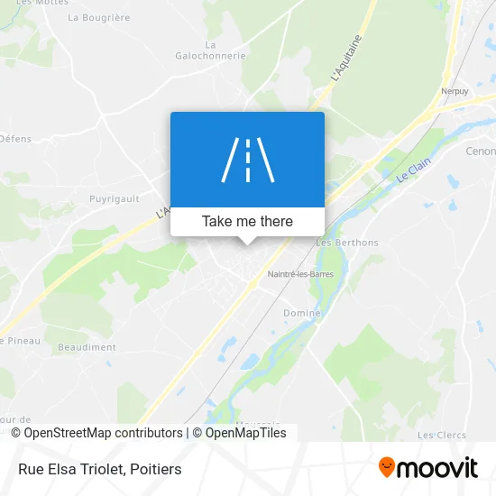 Mapa Rue Elsa Triolet