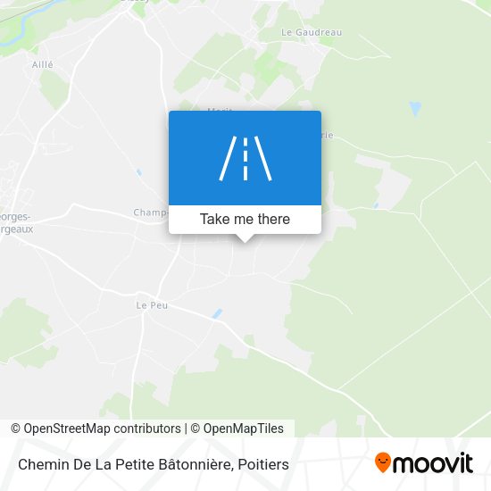 Chemin De La Petite Bâtonnière map