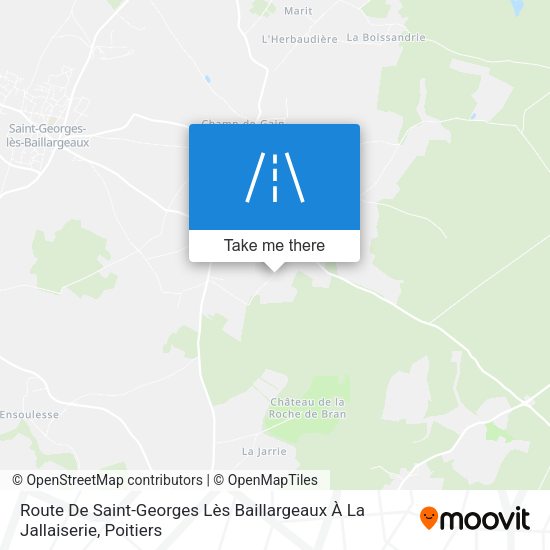 Route De Saint-Georges Lès Baillargeaux À La Jallaiserie map