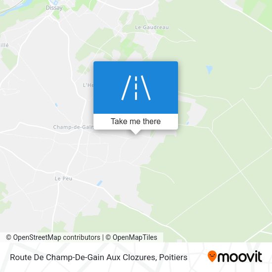 Route De Champ-De-Gain Aux Clozures map