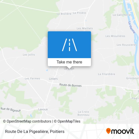 Route De La Pigealière map