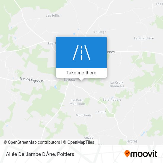 Allée De Jambe D'Âne map