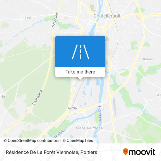 Résidence De La Forêt Viennoise map