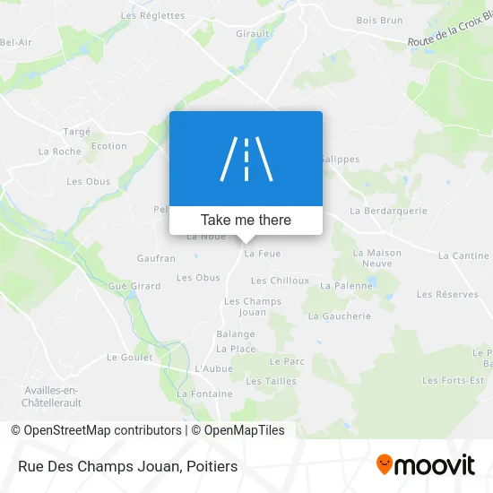 Mapa Rue Des Champs Jouan
