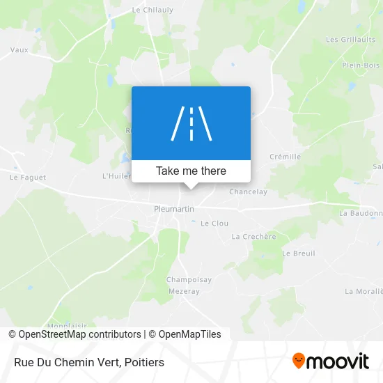 Mapa Rue Du Chemin Vert