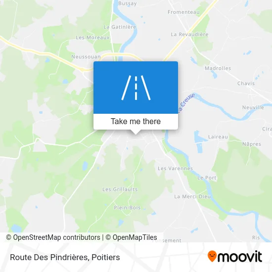 Route Des Pindrières map