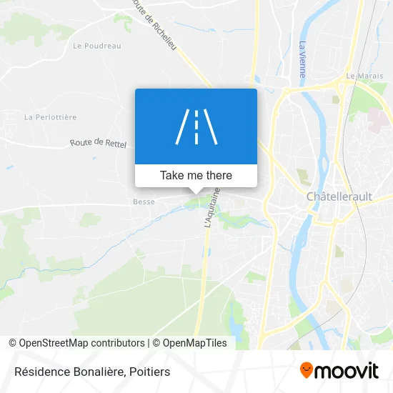 Résidence Bonalière map