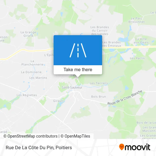 Rue De La Côte Du Pin map