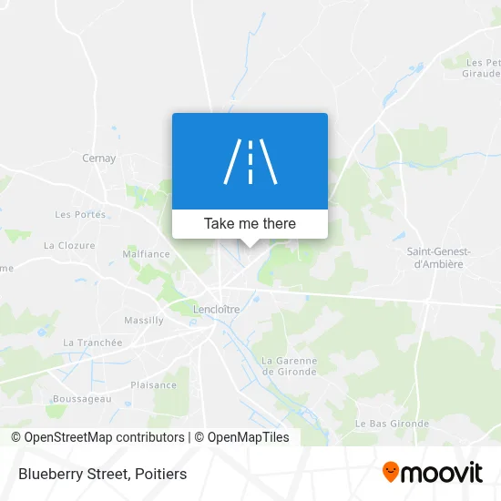 Rue Des Bleuets map