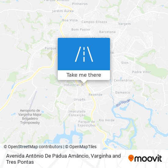 Avenida Antônio De Pádua Amâncio map