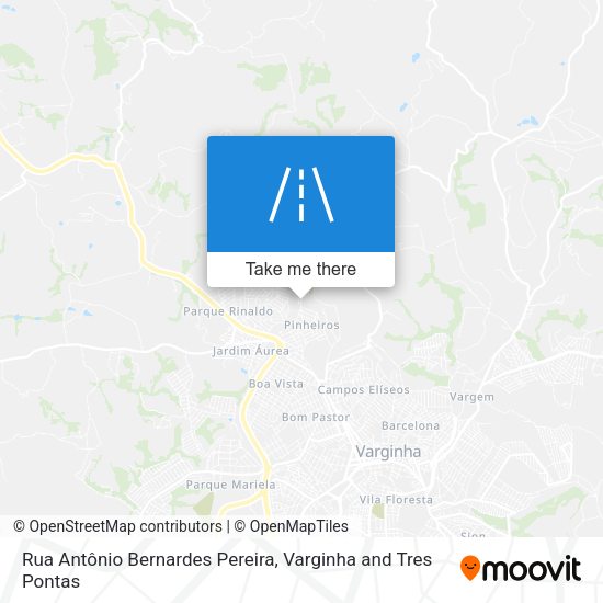 Rua Antônio Bernardes Pereira map