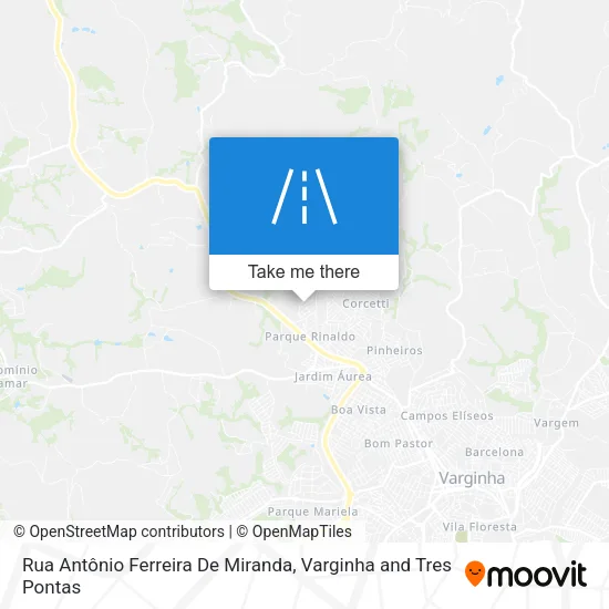 Rua Antônio Ferreira De Miranda map