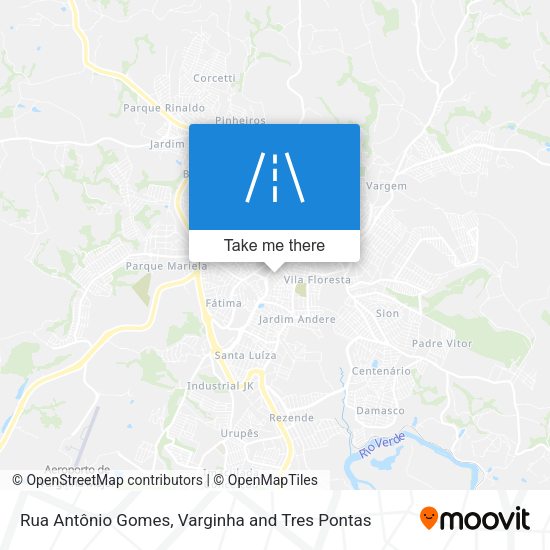 Rua Antônio Gomes map