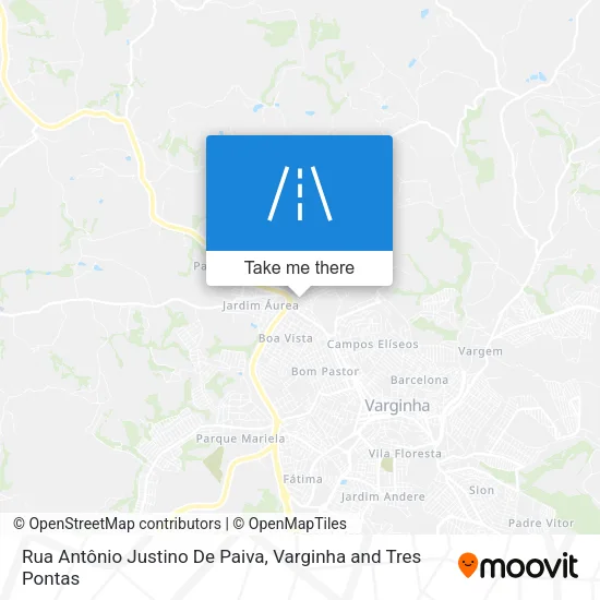 Rua Antônio Justino De Paiva map