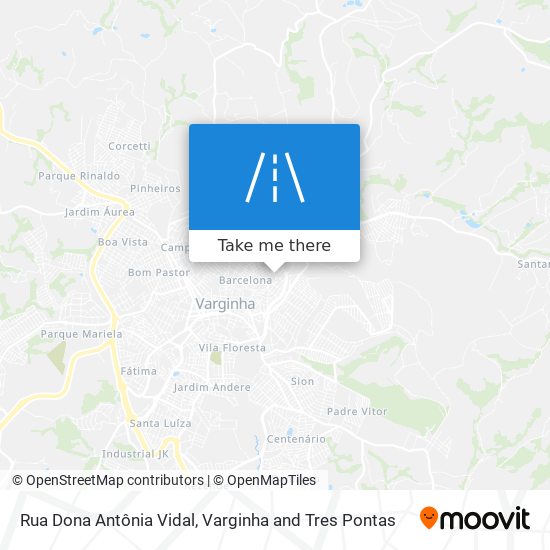 Mapa Rua Dona Antônia Vidal