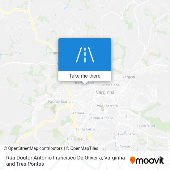 Rua Doutor Antônio Francisco De Oliveira map