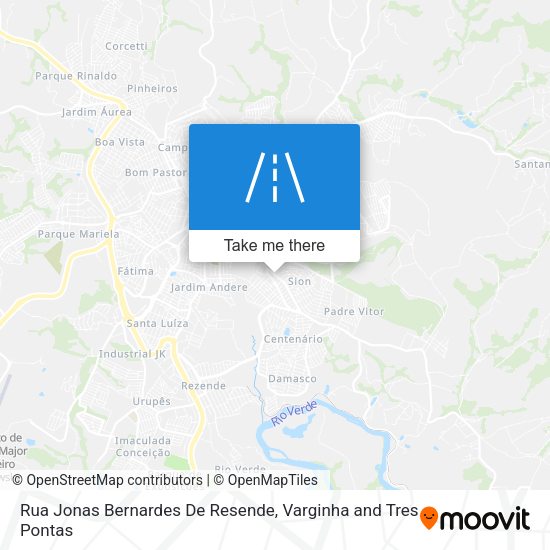 Rua Jonas Bernardes De Resende map