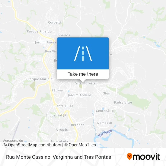 Rua Monte Cassino map