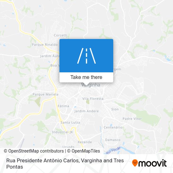 Rua Presidente Antônio Carlos map