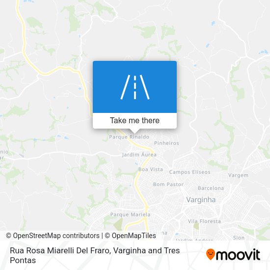 Rua Rosa Miarelli Del Fraro map
