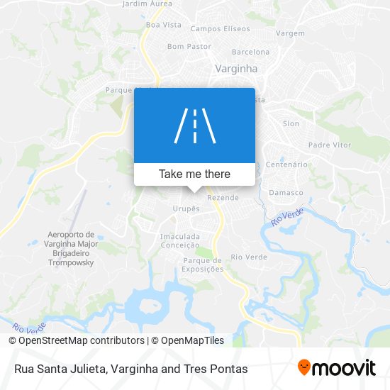 Mapa Rua Santa Julieta