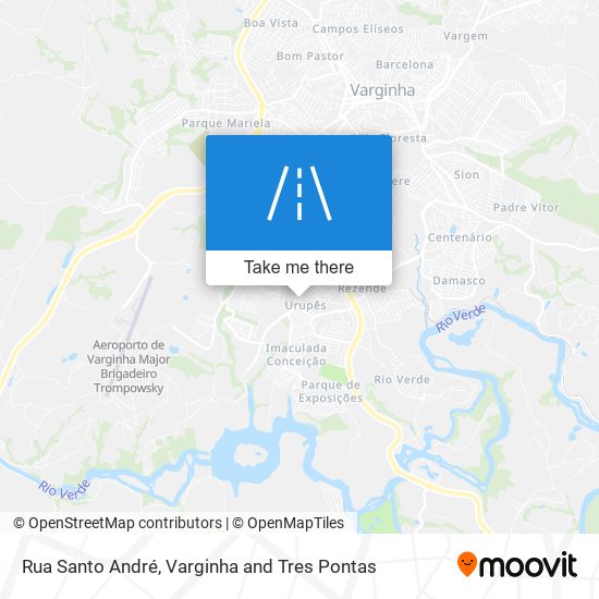 Rua Santo André map